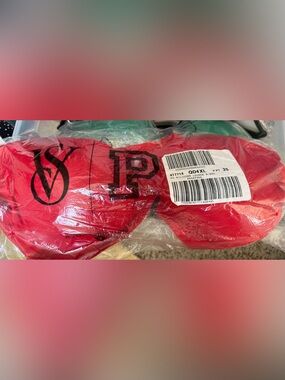 Victoria's Secret Red silicone Lounge bra